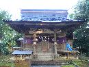 圓田神社境内から見た拝殿正面