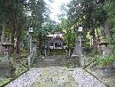 関山神社参道石畳みと石燈篭