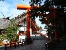 宝徳稲荷神社鳥居越に見える社殿